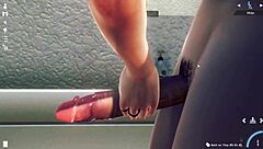 brunette cutie sucks and swallows cumshot