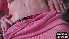 Busty Milf Jerks Cock in Dirty POV Talk