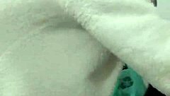 Marid�o Fresh from Shower Wrapped in Just a Towel