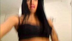 Brunette Shemale Masturbates On Webcam