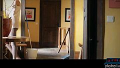 Watch these hard body lesbian chicks lick pussy before dildo fucking.