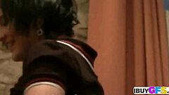 Hot Brunette Masturbates Big Tits