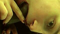 white girl feels ecstasy sucking indian cock and swallowing cum