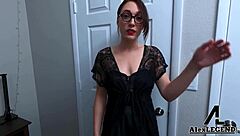 alex legend tears lily's lingerie for tight pussy action