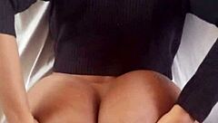 Ebony Bent Over for Big Black Cock Doggystyle Quickie!