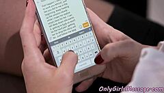 glamour babes in stockings tease each other in erotic threesome massage fantasy