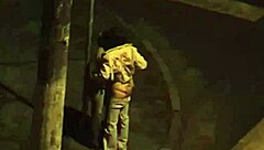Lesbian morning madness: Fucking in the open air
