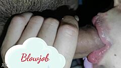 brunette amateur blowjob tease