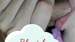 brunette amateur blowjob tease