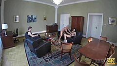 Hunt4k Brunette Blows For New Ring Cash