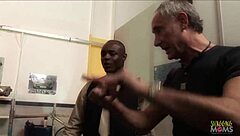 Hot Brunette Mechanic Shares Fat Cocks