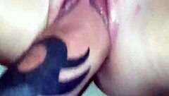 X wife Heidi endures intense fisting from her new husband's huge fist