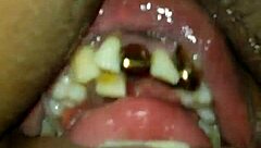 the big beautiful woman gets licked all over her fat body