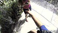 Babe Courtney Loxx Engulfs Cock Roughly