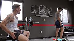 Gay anal play leads to explosive cumshot