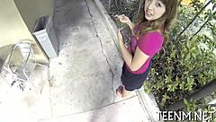 Babe Courtney Loxx Engulfs Cock Roughly