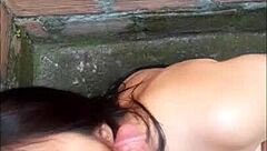 Intense Emotions Build During Huge Facial In Abandoned House