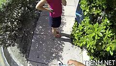 Babe Courtney Loxx Engulfs Cock Roughly