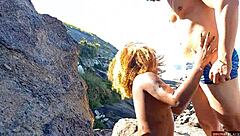 Bruna Black Gives Intense Sex Show on Rio Nudist Beach