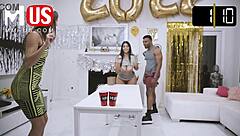 Does Violet Myers deepthroat Troy Francisco's cock for orgasm?