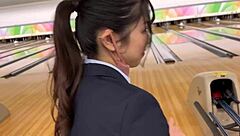 Amina, the 18-year-old idol, performs on bed with a smile, part 1.