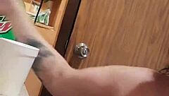 brittany enjoys a hard bathroom face fuck