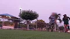 Tik toker fucks stranger after outdoor workout!