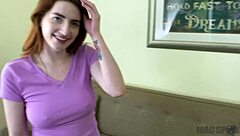 all natural redhead aria carson hooks up with stud j mac for sloppy rough facial pov?