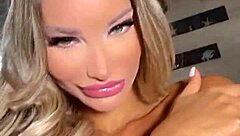 Monika Fox's wax-covered body gets an upgrade with a new butt plug
