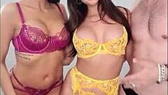 I watch perfect 10 brunettes crave big cock in this crazy hot pornstar threesome