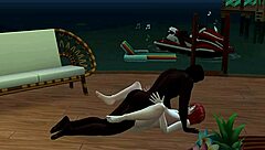 Bad Girl Tamed on Beach with Monster Cock Assfucking