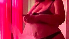 Hot sexy Nena flaunts big tits in lingerie for cumshot action.