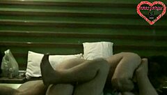 Latina beauty enjoys making love with her partner