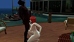 Bad Girl Tamed on Beach with Monster Cock Assfucking