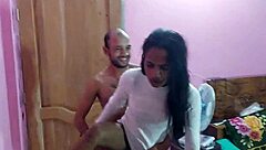 Busty teen gets her pussy pounded in a steamy threesome