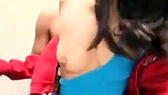 Mexican Couple Fucks Hard in Bathroom Mirror.