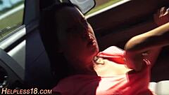 Watch this teen 18+ get fingered after being picked up! Bound and teased in bondage play?