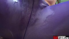 Maya Wolf's deepthroat skills are on full display in this video