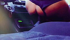 Hot Latina Girl Masturbating In The Car?