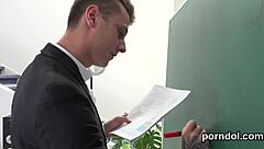 Fervid seduced by older instructor in intense fuck