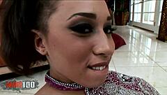 aurora jolie, flower tucci, and sinnamon enjoy sharing in this group foursome