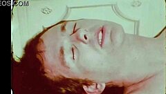 vintage london swinging sixties group scene with hairy action