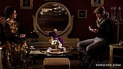 Sinful interview with blowjob passion!