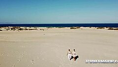 does pierced tits latina agatha vega take cock at beach?