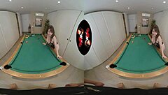 Intense Passion as Huge Tits Latina Gets Fucked on Pool Table