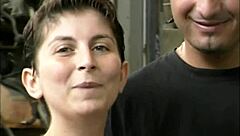 slut wants to be fucked on my car with hardcore outdoor blowjob