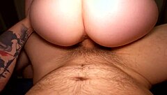 Huge ass and deepthroat blowjob in reverse cowgirl fuck
