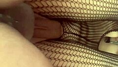 i watch kelly perform a striptease and handjob with panties