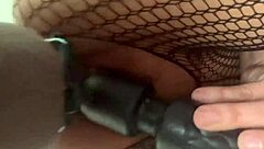 i watch kelly perform a striptease and handjob with panties