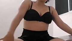 Visiting my mature latina cousin in New York, she asks if I want to see under her skirt, leading to lesbian milf encounter.